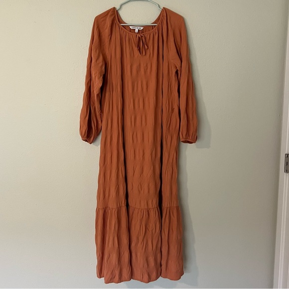 size L elizabeth & james orange maxi dress - Picture 2 of 4